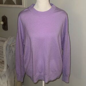 Madewell cashmere Women's Lilac Crew Neck Sweater SO SOFT!!